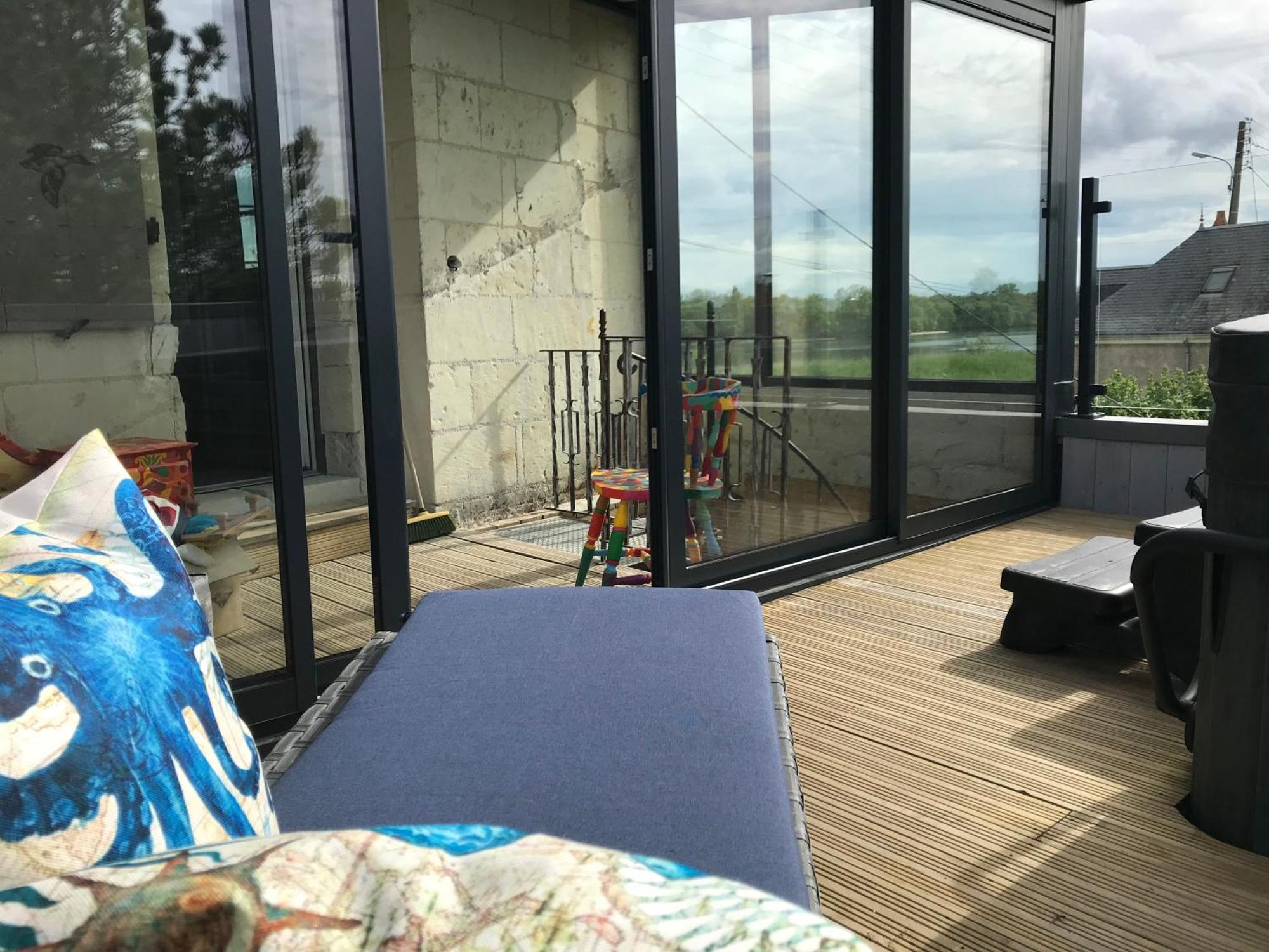 Jacuzzi Et Vue Sur Loire - Maison D'Hotes L'Odyssee La Chapelle-sur-Loire Exteriör bild